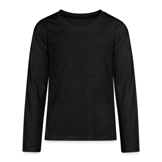 Teenagers' Premium Longsleeve Shirt - charcoal grey