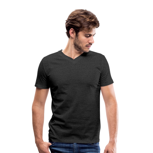 Men's Organic V-Neck T-Shirt - charcoal grey