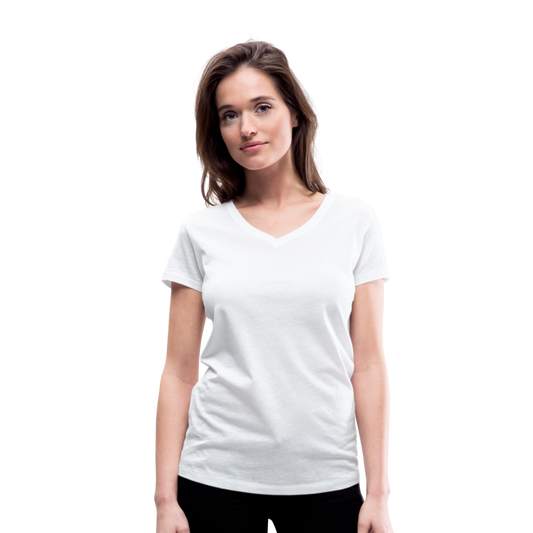 Women's Organic V-Neck T-Shirt by Stanley & Stella - white