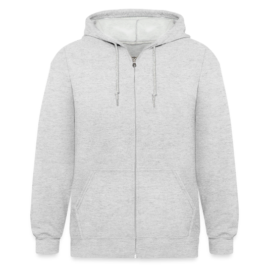 Men’s Heavyweight Hooded Jacket - heather white