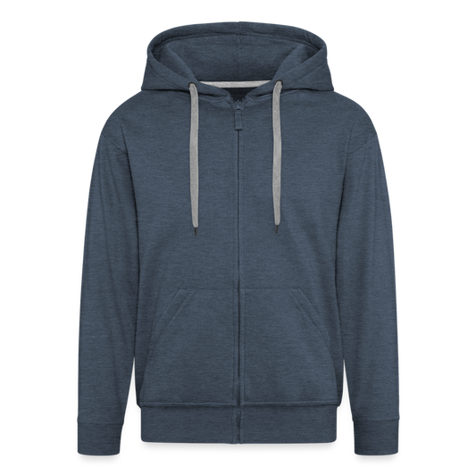 Men's Premium Hooded Jacket - heather denim