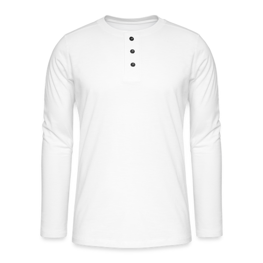 Henley long-sleeved shirt - white