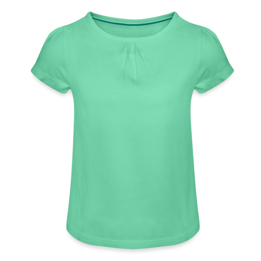 Girl’s T-Shirt with Ruffles - mint