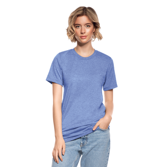 Unisex Tri-Blend T-Shirt by Bella & Canvas - heather blue