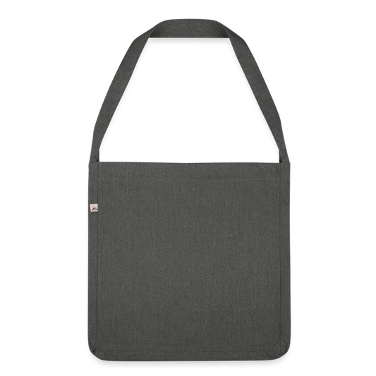 Shoulder Bag made from recycled material - dark grey heather