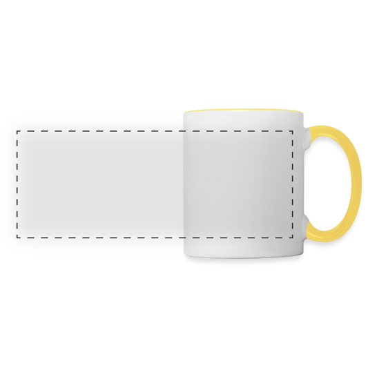 Panoramic Mug - white/yellow