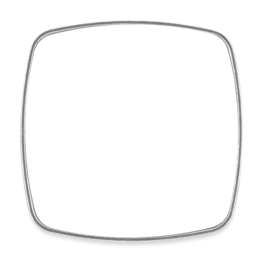 Square fridge magnet - white